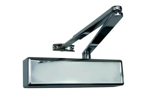 Click Here To Enlarge This Photo Of TS.4204DABC.SRFB.PNPPNP - Rutland Size 2-4 Overhead Door Closer with Backcheck & Delayed Action - Polished Nickel