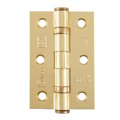 Eclipse 14103 Grade 7 Polished Brass (Mild Steel) Ball Bearing Hinges 76 x 51 x 2mm