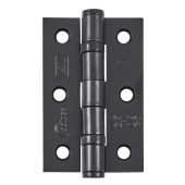 Eclipse 14100 Grade 7 Matt Black (Mild Steel) Ball Bearing Hinges 76 x 51 x 2mm