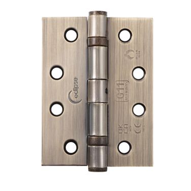 Click Here To Enlarge This Photo Of Eclipse 14110 Grade 11 Antique Bronze (Mild Steel) Ball Bearing Hinges 102 x 76 x 2.7mm