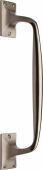V1150 310-SN Heritage Brass Door Pull Handle Cranked Design 12" Satin Nickel Finish