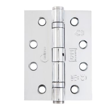 Click Here To Enlarge This Photo Of Eclipse PK934 Grade 11 Polished Chrome (Mild Steel) Ball Bearing Hinges 102 x 76 x 2.7mm (Pack of 3)