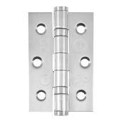 Eclipse 14851 Grade 7 Polished Stainless Steel Ball Bearing Hinges 76 x 51 x 2mm