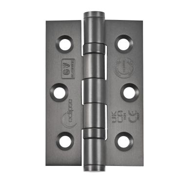 Click Here To Enlarge This Photo Of Eclipse 14852DBZ Grade 7 Dark Bronze (Stainless Steel) Ball Bearing Hinges 76 x 51 x 2mm