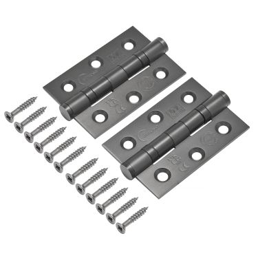 Click Here To Enlarge This Photo Of Eclipse 14852DBZ Grade 7 Dark Bronze (Stainless Steel) Ball Bearing Hinges 76 x 51 x 2mm