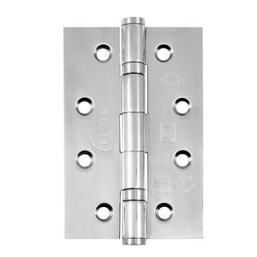 Click Here To Enlarge This Photo Of Eclipse 14342 Grade 7 Polished Stainless Steel Slim Knuckle Ball Bearing Hinges 102 x 67 x 2mm