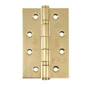 Eclipse 14341EBP Grade 7 Polished Brass (Stainless Steel) Slim Knuckle Ball Bearing Hinges 102 x 67 x 2mm