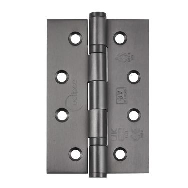 Click Here To Enlarge This Photo Of Eclipse 14341DBZ Grade 7 Dark Bronze (Stainless Steel) Slim Knuckle Ball Bearing Hinges 102 x 67 x 2mm
