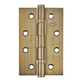 Eclipse 14341MAB Grade 7 Matt Antique Brass (Stainless Steel) Slim Knuckle Ball Bearing Hinges 102 x 67 x 2mm