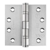 Eclipse 14841 Grade 13 Satin Stainless Steel Ball Bearing Hinges 102 x 102 x 3mm