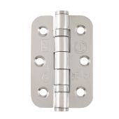 Eclipse 14906 Grade 7 Polished Stainless Steel Ball Bearing Radius Corner Hinges 76 x 51 x 2mm
