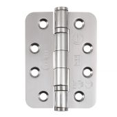 Eclipse 14872 Grade 13 Polished Stainless Steel Ball Bearing Radius Corner Hinges 102 x 76 x 3mm