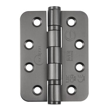 Click Here To Enlarge This Photo Of Eclipse 14869DBZ Grade 13 Dark Bronze (Stainless Steel) Ball Bearing Radius Corner Hinges 102 x 76 x 3mm