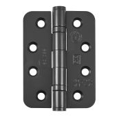 Eclipse 14869BLK Grade 13 Matt Black (Stainless Steel) Ball Bearing Radius Corner Hinges 102 x 76 x 3mm