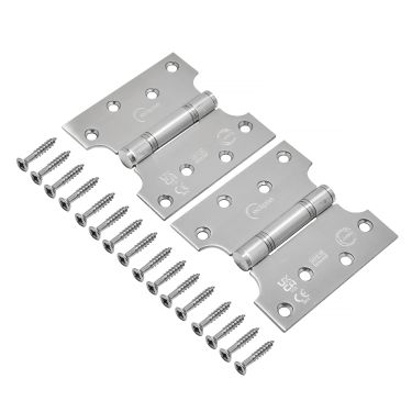 Click Here To Enlarge This Photo Of Eclipse 14989 Grade 13 Satin Stainless Steel Parliament Hinges 102 x 51 x 102mm