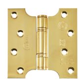 Eclipse 14991 Grade 13 Polished Brass (Stainless Steel) Parliament Hinges 102 x 51 x 102mm