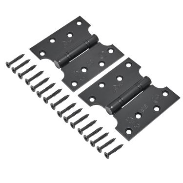 Click Here To Enlarge This Photo Of Eclipse 14989BLK Grade 13 Matt Black (Stainless Steel) Parliament Hinges 102 x 51 x 102mm