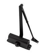 Eclipse 28733 Fixed Size 3 Overhead Matt Black Door Closer