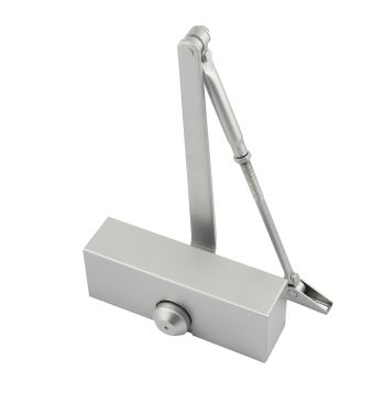 Click Here To Enlarge This Photo Of Eclipse 28780 Fixed Size 3 Overhead Door Closer with Silver Cover & Arm