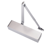 Eclipse 28901 Size 3-6 CE Certified Heavy Duty Overhead Door Closer with Backcheck & Delayed Action - Silver