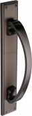V1162-MB Heritage Brass Door Pull Handle on Plate Matt Bronze Finish