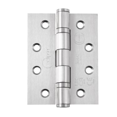 Click Here To Enlarge This Photo Of Eclipse 14335 Grade 14 Satin Stainless Steel Ball Bearing Hinges 102 x 76 x 3mm