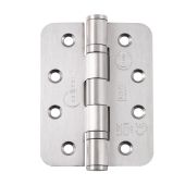 Eclipse 14338 Grade 14 Satin Stainless Steel Ball Bearing Hinge Radius 102 x 76 x 3mm