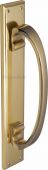 V1162-PB Heritage Brass Door Pull Handle on Plate Polished Brass Finish