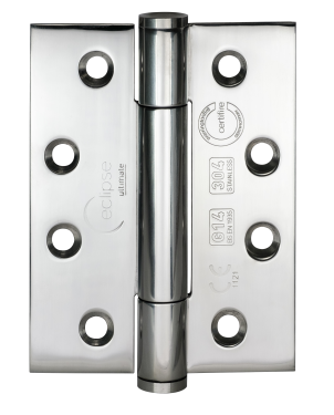 Click Here To Enlarge This Photo Of Eclipse 14330 Grade 14 Polished Stainless Steel (SS304) Concealed Bearing Hinges 102 x 76 x 3mm