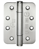 Eclipse 14332 Grade 14 Satin Stainless Steel (SS304) Concealed Bearing Radius Hinges 102 x 76 x 3mm