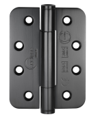 Eclipse 14334 Grade 14 Matt Black (SS304) Concealed Bearing Radius Hinges 102 x 76 x 3mm