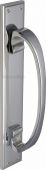 V1162-PC Heritage Brass Door Pull Handle on Plate Polished Chrome Finish
