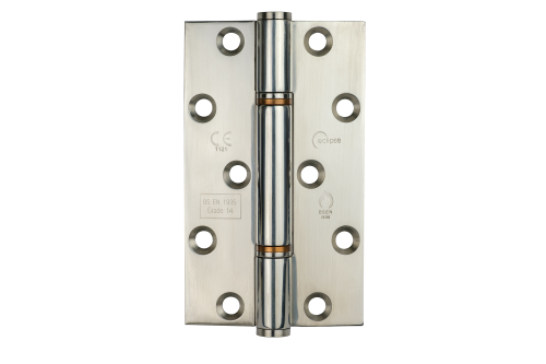 Click Here To Enlarge This Photo Of Eclipse 14108 Grade 14 Polished Stainless Steel Insignia Thrust Bearing Hinges 127 x 76 x 3mm