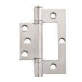 Eclipse 14949 Satin Stainless Steel Ball Bearing Flush Hinges 102 x 70 x 2.5mm