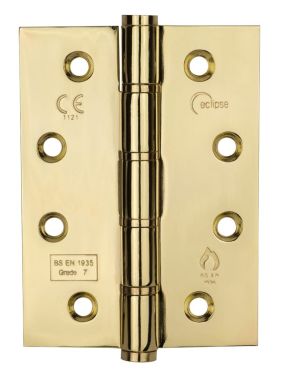 Click Here To Enlarge This Photo Of Eclipse 14886 Grade 7 Polished Brass Washered Hinges 102 x 76 x 2mm