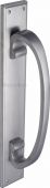 V1162-SC Heritage Brass Door Pull Handle on Plate Satin Chrome Finish