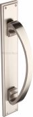 V1162-SN Heritage Brass Door Pull Handle on Plate Satin Nickel Finish