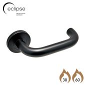 Eclipse 34901 Matt Black SS 19mm Safety Lever on Round Rose Set