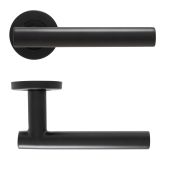 Eclipse 34903 Matt Black SS 19mm T Bar Lever on Round Rose Set