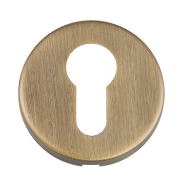 Click Here To Enlarge This Photo Of Eclipse 34916 Matt Antique Brass SS (52mm x 8mm) Euro Profile Escutcheon