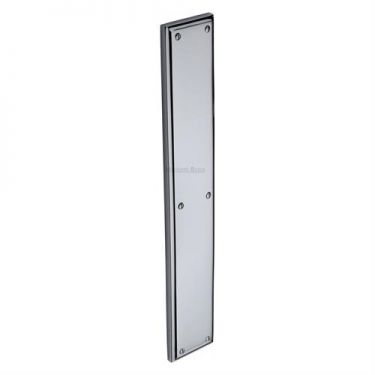 Click Here To Enlarge This Photo Of V1166-PC Heritage Brass Fingerplate 464x76mm Polished Chrome Finish