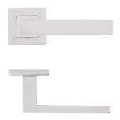 Eclipse 34766 Polished Stainless Steel Square Lever on Square Rose