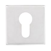 Eclipse 34581 Polished Stainless Steel Square Euro Profile Escutcheon
