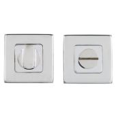 Eclipse 34582 Polished Stainless Steel Square Thumbturn & Release on Square Rose