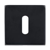 Eclipse 34913 Matt Black Square Standard Keyway Escutcheon