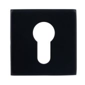Eclipse 34914 Matt Black Square Euro Profile Escutcheon