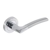 Eclipse 62115 Polished/Satin Chrome 'Tifosi' Lever on Round Rose Set (Freestyle Range)