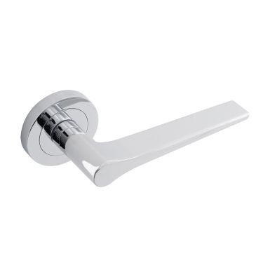 Click Here To Enlarge This Photo Of Eclipse 62130 Polished Chrome 'Monte' Lever on Round Rose Set (Freestyle Range)