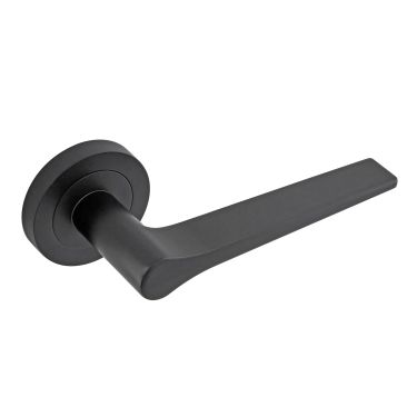 Click Here To Enlarge This Photo Of Eclipse 62131 Matt Black 'Monte' Lever on Round Rose Set (Freestyle Range)