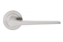 Eclipse 62132 Satin Nickel 'Monte' Lever on Round Rose Set (Freestyle Range)